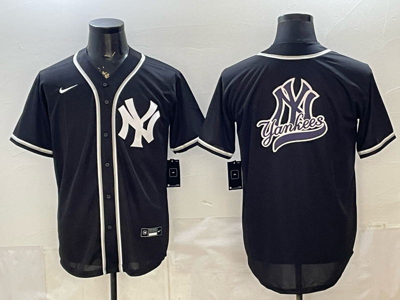 Men 2026 New York Yankees blank black Nike MLB Jersey 036505->new york yankees->MLB Jersey
